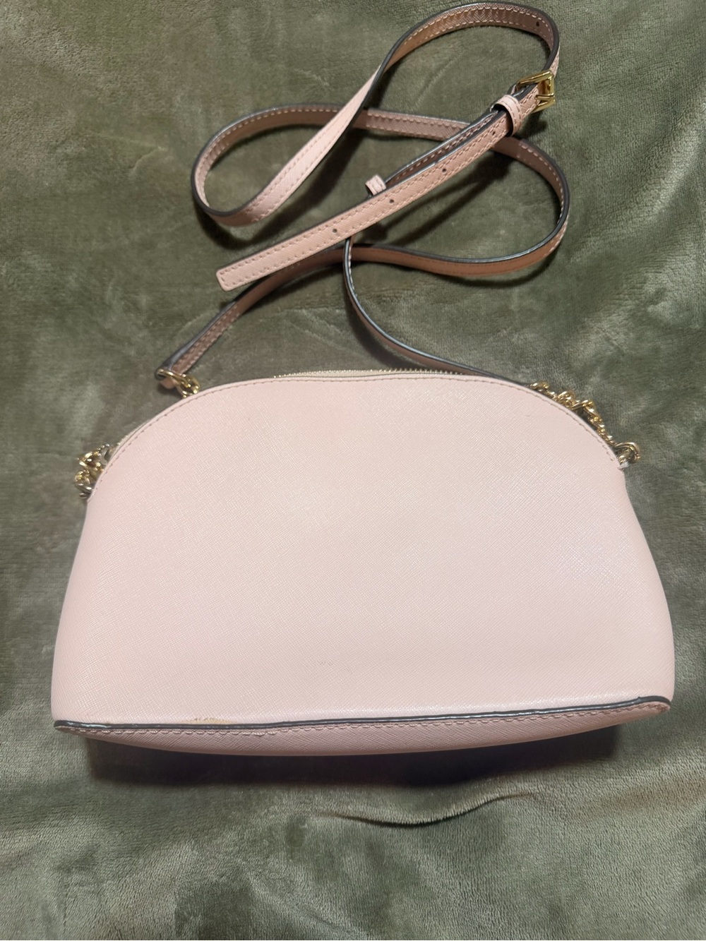 MICHAEL KORS Pale Pink Saffiano Leather Crossbody Bag - Picture 3 of 9
